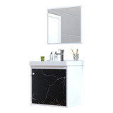 Riverzza Veneto Gabinete Banheiro 41cmx40cmx31 5 Cor Branco Preto