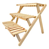 Rj Stumpf Escalera Vertical Para Vasos E Plantas Em Cor De Madeira