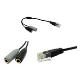 Rj11 Conversor Adaptador P Fone Headset Telemarketing