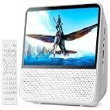 ROADOM Leitor De DVD Portátil De 9 8 Polegadas Com Tela Tela Digital HD 1024 X 600 De 17 Cm Recarregável De 4000 MAh Som Estéreo Hi Fi Controle Remoto Sincronização De TV Retomar A Reprodução