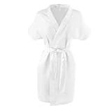 Robe Branco Ou Preto Roupão Cetim Noiva Madrinha Hobby Sem Casamento Bordado M Branco 