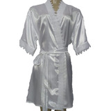 Robe De Cetim Personalizado Para Noiva