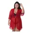 Robe De Tule Sensual Plus Size Moda Íntima Plus