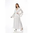 Robe Longo Para Noiva Em Toque De Seda Com Bordado   Dete