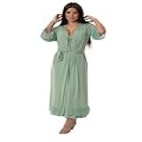 ROBE NOIVA FEMININO ROUPÃO DE RENDA LUXO HOBE -BR- Alfa- GG- Regular- Regular- Teos-