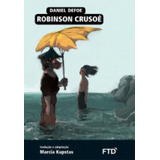Robinson Crusoé  De Daniel Defoe  Editora Ftd  paradidaticos   Capa Mole Em Português