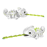 Robô Animal Camaleão De Estimação Com Controle Remoto Rc