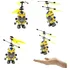 Robô Brinquedo Voador Estilo Transformers Mini Drone Sensor