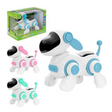 Robô Cachorro Luz Musica cachorrinho Anda ensina Face Digita