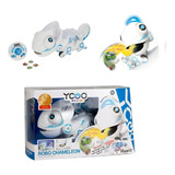 Robo Controle Remoto Camaleão Luzes Lingua Pega Objetos Fun