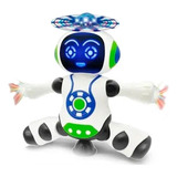 Robo Dançarino Brinquedo Musical Emite Luzes Gira 360 Dança