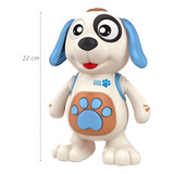 Robô Dancig Dog Luz E Som Anda Mexe Braços E Orelhas Dm Toys Dmt5974 Branco
