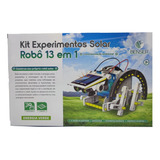 Robô Educacional 13 X 1 Kit Experimentos Solar Com Inmetro