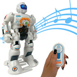 Robô Zig Educativo Infantil Brinquedo Anda Dança Ensina Inglês 25 Funções Top Cor Branco Polibrinq