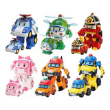 Robocar Poli Brinquedos   Conjunto Com 6 Carrinhos