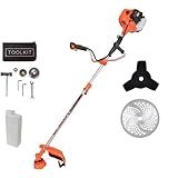 Roçadeira 65CC Gasolina 2 Tempos 3HP Disco 80 Dentes Disco Dentado Refrigeração Por Ar Sistema Antivibração Kit De Manutenção Rápida Uso Contínuo Profissional E Doméstico
