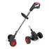 Roçadeira Cortador De Grama Elétrico C  Rodas 2 Baterias 48v