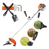 Roçadeira Lateral Gasolina Multifuncional 43cc Kit Facas