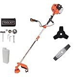 Roçadeira Profissional 65CC Gasolina Motor 2 Tempos 3HP Disco De 2 Pontas Lâmina Facão Kit De Manutenção Rápida Uso Contínuo Profissional E Doméstico