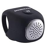 ROCKBROS Electra Campainha De Bicicleta Elétrica 90dB Buzina De Bicicleta Resistente à água 3 Modos De Som Sinos De Bicicleta Preto