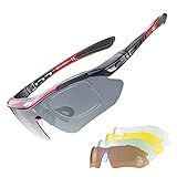 ROCKBROS Óculos De Sol Esportivos Polarizados Proteção UV óculos De Ciclismo Para Homens E Mulheres Corrida Ao Ar Livre Condução Pesca Golfe Vermelho