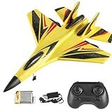 Rockible EPP Espuma RC Planador 2 4G Avião De Controle Remoto RC Avião Jet Fighter Brinquedos Para Adultos AMARELO