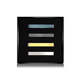 Roctee Conjunto De 4 Clipes De Gravata Skinny Para Homens 4 Cm Prendedores De Gravata Para Gravatas Regulares Laços Curtos E Finos Com Caixa Preto Azul Dourado Prata 1 69in Cobre Não