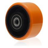 Roda 52 Pu 125 Mm Até 400 Kg Com 2 Rolamentos