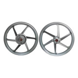 Roda 6 Palitos Fabreck Freio Disco Prata Titan150 mix fan150