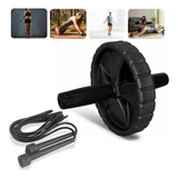 Roda Abdominal Corda De Pular Ajustável Treino Funcional