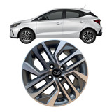 Roda Aro 15 4x100 Grafite Diamantada uni Hyundai Hb20 Novo 