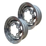 Roda Aro 15 X 5 5 10 Janelas 5 Furos Cromada Fusca Karmann 2