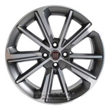 Roda Aro 17 Fiat Cronos Unidade Grafite Fosco Diamante