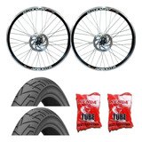 Roda Aro 26 Bicicleta C Cubo Rolamento Pneu E Camara