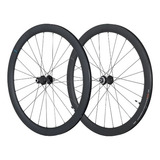 Roda Aro 700c Shimano Carbono 105 C32 Tubeless 24f 100 142mm Cor Preto