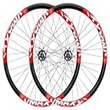 Roda Completo Bicicleta Aro 26 Vmaxx LT Para Freio A Disco Com Cubo De Rosca 36F-Preto Vermelho
