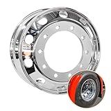 Roda De Alumínio Para Caminhão- Aro 22-5 X 8-25- Alto Brilho- Interno E Externo- Borda Larga
