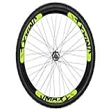 Roda Dianteira 26 Vzan Vmaxx Disco Cubo De Aço F Disco Pneu Preto Amarelo