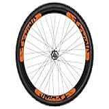 Roda Dianteira 26 Vzan Vmaxx Disco Cubo De Aço F Disco Pneu Preto Laranja