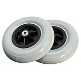 Roda Dianteira Maciça 200x50mm Aro 8- Para Cadeira De Rodas -Com 2 Unidades-