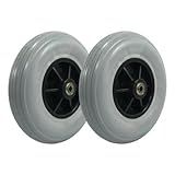 Roda Dianteira Maciça 200x50mm Aro 8- Para Cadeira De Rodas PAR -2 Unidades-