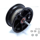 Roda Dianteira Walk Machine Montada Preta Original P2 C/ Nf