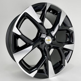 Roda Liga Leve 4x100 Aro 15 Chevrolet Onix Bicos Jogo Cor Preto Diamantado 4x100