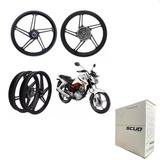 Roda Liga Leve Fan 150 2015 5 Pontas Freio A Disco Scud