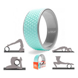 Roda Magic Anel Pilates E Ioga Texturizado Azul Turquesa