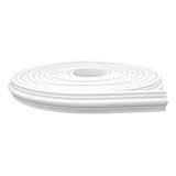 Roda Meio Moldura Autocolante Eva Flexível 3 8cm 2 5 Metros Cor Branco Meu Rodapé