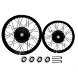 Roda Par Alumínio Aro Viper Vpr Biz 100 110 125 Raios 4mm