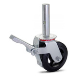 Roda Para Andaime Rodízio De Borracha E Ferro 150mm 225kg