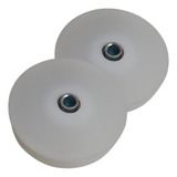 Roda Para Carrinhos E Móveis Temseg Roldana 4 V pp 2 Pc 4 De Diâmetro X 20mm De Espessura Kit X 2 Unidades