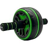 Roda Para Exercícios Abdominal Treino Funcional Sistema De Rebote Automático 1 Roda Apoio Para Joelhos Suporta Até 180kg Verde 